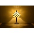 thumbnail image 1 of Tiffany Style Table Lamp Beside Desk LED Lamp Bedroom Stained-Glass 14.5'' Height Multi-color, 1 of 4