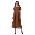 thumbnail image 1 of Moomaya Robes d'Été Imprimées pour Femmes à Manches Courtes en Coton Flex Robe de Soirée, 1 of 5