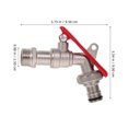 thumbnail image 2 of RUNROTOO Robinet d'Arrosage Extérieur Rouge en Métal pour Jardiniers avec Conception Pratique 1 Ensemble, 2 of 8