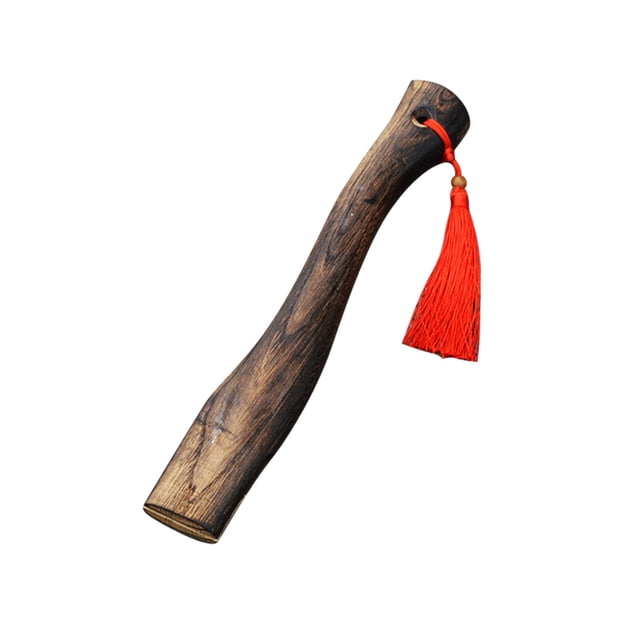 Lksixu Wooden Axe Handle Spare Axe Handle Red Rope Luck Axe Handle Kitchen Gadgets