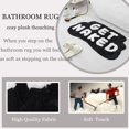 thumbnail image 4 of FPYWO Get Naked Bath Mat Black, 33.5x20 Inch Cute Get Naked Bathroom Rugs, Soft Non Slip Bath Rugs Funny Shower Floor Mat, 4 of 6