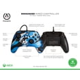thumbnail image 4 of PowerA Enhanced Wired Controller for Xbox - Metallic Blue Camo; gamepad, wired video game controller, gaming controller, Xbox Series X|S, 4 of 6