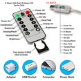 thumbnail image 3 of 1 Pack LED Curtain Lights with USB 8 Modes Remote Control,for Home,Wall,Window,Fairy Garden Party,Wedding,Christmas Decorations (Red,3Mx3M 300LEDS), 3 of 7