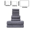 thumbnail image 3 of FHBVT Eight-Piece Velvet Towel Set Soft Absorbent Bath Towels Washcloths with Quick Drying and Double Needle Stitching Perfect for Bathroom Spa Use and Daily Comfort for Home or Hotel, 3 of 6