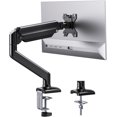thumbnail image 1 of TEMOGU-ErGear Single Monitor Arm for 13-34 inch Screens, Adjustable Design Monitor Mount Holds up to 22 lbs, Computer Monitor Stand with VESA Mount, C-Clamp & Grommet Base, Max VESA 100x100mm, 1 of 4