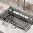 thumbnail image 1 of Birdeem Stainless Steel Sponge Holder,Compact Kitchen Sink Organizer with Ventilated Drainage,16.5X7.1X4.5 Inches,No Tools Required for Bathroom and Kitchen Use, 1 of 9