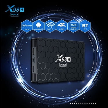 Boîtier Android Wi‐Fi 6 2024 pour un Diffusion en Continu, Décodeur 8K avec Processeur Quadricœur, Bluetooth 5.0 et USB 3.0 pour un Transfert de Données Rapide, Appareil de Diffusion à Configuration Facile