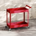 thumbnail image 3 of DURHAND 2 Tier Rolling Tool Cart for Garage Mechanics Warehouse 330lbs, 3 of 10