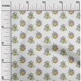 thumbnail image 2 of oneOone Coton Flex Vert Tissu Floral Matière de Robe Tissu Imprimé Tissu au Mètre 40 Pouces de Large, 2 of 4