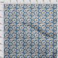 thumbnail image 4 of oneOone Polyester Spandex Blue Fabric Floral Fabric For Sewing Printed Craft Fabric By The Yard 56 Inch Wide, 4 of 5