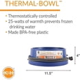 thumbnail image 4 of K&H Thermal-Bowl Outdoor Use For Dogs Blue, 4 of 7