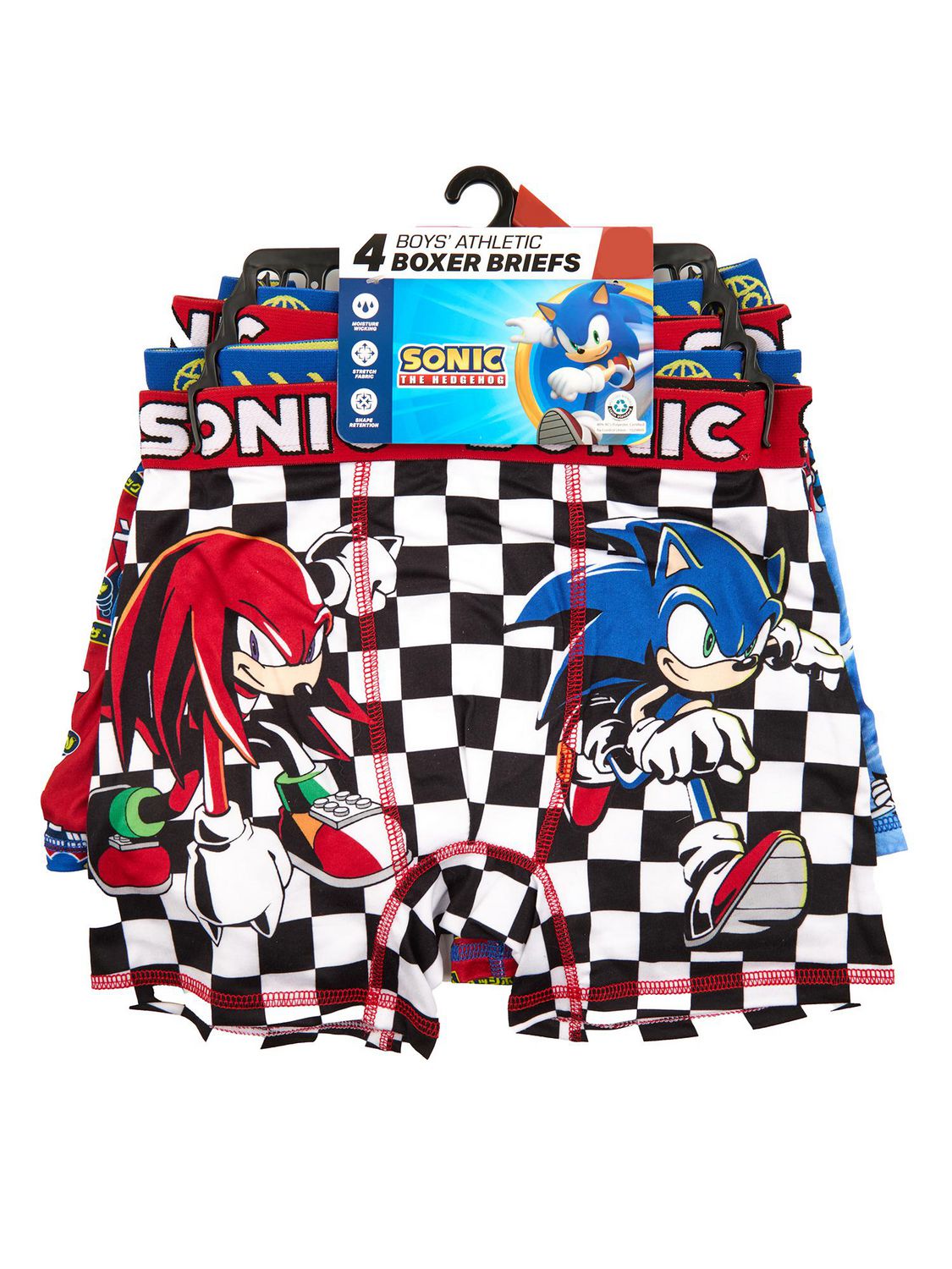 Sonic The Hedgehog Boys' 4-Pack Boxer Briefs