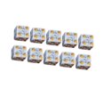 thumbnail image 1 of lionlar Acrylic Six Sided Dices Set Toys 16mm Opaque for RPG Math Teaching White, 1 of 6