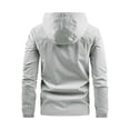 thumbnail image 3 of Lovzfmll Men's Hooded Rain Jacket Waterproof Workwear Utility Gray, L, 3 of 3