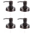 thumbnail image 2 of LEXON Oil Bronze Soap Dispenser Lids Stainless Steel Lotion Dispenser Pump Replacement for Mason Jar Bathroom Kitchen Extra Long Tubes Rustproof Pack 0f 4, 2 of 3