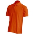 thumbnail image 2 of Basico Polos à Col (Orange) pour Femmes 100 % Coton à Manches Courtes Polos de Golf pour Hommes, 2 of 3