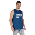 thumbnail image 2 of Inkmeso Printed Graphic World Okayest Dad€ T-Shirt For Mens Best Daddy Ever Gift T-Shirt, 2 of 7