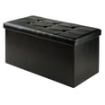 thumbnail image 1 of Winsome Ashford Faux Leather Ottoman with Storage, 1 of 5