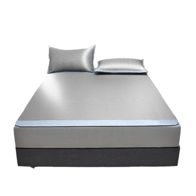 Meitianfacai Class A Ice Silk Cool Mat For Naked Sleeping In Summer Conditioning Mat Machine Washable Folding Mattress Cover Soft Mat