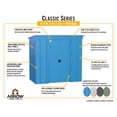 thumbnail image 4 of Arrow 6 x 4 x 6 ft Blue Shed, 4 of 7