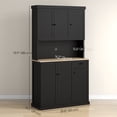 thumbnail image 3 of HOMCOM Buffet de 71 Pouces, Armoire de Rangement de Garde-Manger de Cuisine avec Tiroir, 3 of 10