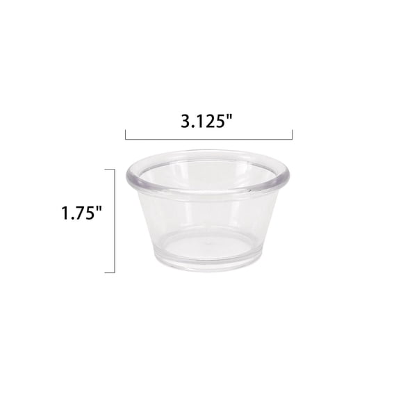 Mainstays 3.8 Ounce Plastic Condiment Cup 1pc