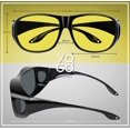 thumbnail image 4 of Fit Over Polarized Sunglasses Wrap Around UV Protection Driving Glasses For Men Women Black, 4 of 5
