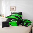 thumbnail image 4 of YST Sports Bedding Set, 7-Piece, Comforter Set, Basketball, King Size, Black Green, Microfiber Soft, 4 of 4