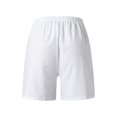 thumbnail image 4 of adviicd Shorts de Robe pour Femmes Femmes Coupe Décontractée Taille Haute Poches Décontractées Randonnée Shorts d'Été en Plein Air Blanc, XXXL, 4 of 4