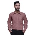 thumbnail image 1 of BESTMAN Cotton Formal Shirts For Men Slim Fit Printed Full Sleeve Shirts For Men, 1 of 5