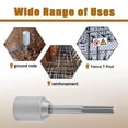 thumbnail image 3 of T Post Driver 5 Pits Shank Steel Fence Post Driver Hammer Drill Capability Save Time with the T Post Driver for Driving T Posts Into the Ground,  20cm Length, 3 of 7