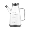 thumbnail image 1 of Product Category Edition Glass Oil Bottle Dispenser Large Glass Oil Dispenser With Lid And Stopper Leakproof Glass Oil And Vinegar Dispenser With Measurement For Kitchen, 1 of 7