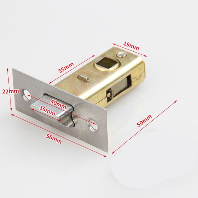 Mortice Door Tubular Latch Internal Bolt Facility Sprung Catch Flat