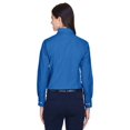 thumbnail image 2 of Harriton Ladies' Long-Sleeve Oxford with Stain-Release, 2 of 3