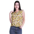 thumbnail image 4 of Moomaya Hauts en Jersey de Coton pour Femmes Sans Manches Imprimés à Col Rond Tenue Décontractée, 4 of 4