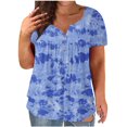 thumbnail image 2 of TIMIFIS Plus Size Tunic Tops For Leggings Casual Flowy Tshirts Ruched Blouses For Women, 2 of 6