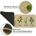 thumbnail image 4 of Herb Plant Rug Set- Sage/Parsley/Bay Leaves/Rosemary/Basil/Oregano Kitchen Rugs with Runner, Kitchen Mat Set of 2, Kitchen Decor Accessories Things, Floor Mat for Home Kitchen, 17x30 and 17x47 Inch, 4 of 6