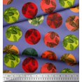 thumbnail image 3 of Soimoi Red Heavy Canvas Fabric Crystal Stone Geometric Printed Craft Fabric by the Yard 58 Inch Wide, 3 of 3
