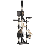 94"-102" Huge Cat Tree Ceiling High Cat Tower Grey