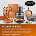 thumbnail image 3 of Ensemble de cuisine et de cuisson en céramique antiadhésive 20 morceaux Gotham Steel avec couvercles, compatible lave-vaisselle et résistant au four., 3 of 8