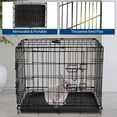 thumbnail image 4 of Portable Rabbit Cage with Slide Out Tray, Foldable Steel, 60x44x49 cm, 4 of 7