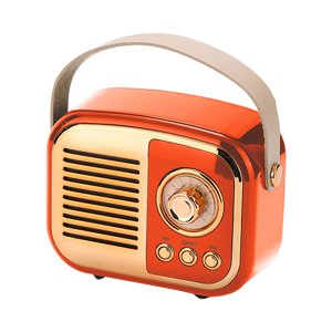 Haut-parleurs Bluetooth sans fil Retro Bluetooth haut-parleur avec insertion de carte, charge USB, portabilité sans fil, fabrication de cadeaux, portable Mini Haut-parleurs Bluetooth portatifs stéréo