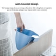 thumbnail image 4 of Blue White Plastic Storage Bins For Pantry Organization With Four Handles, 4 of 6
