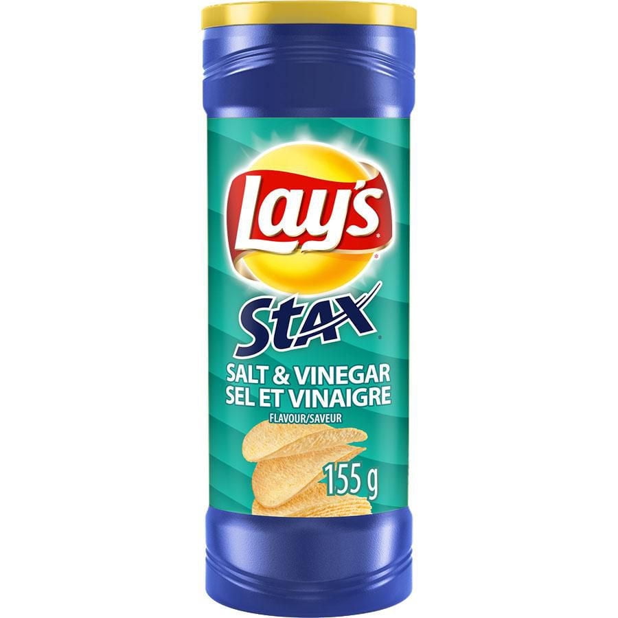Lay’s Stax Croquilles assaisonnées Sel et vinaigre