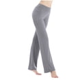 thumbnail image 4 of Timegard Yoga Pants for Women High Waist Comfort Loose Soft Fall Casual Solid Color Workout Gym Pants, 4 of 6