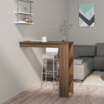 thumbnail image 1 of vidaXL Wall Bar Table Brown Oak 102x45x103.5 cm Engineered Wood, 1 of 5