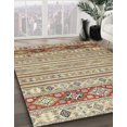 thumbnail image 2 of Ahgly Company Indoor Rectangle Abstract Brown Gold Abstract Area Rugs, 8' x 10', 2 of 6