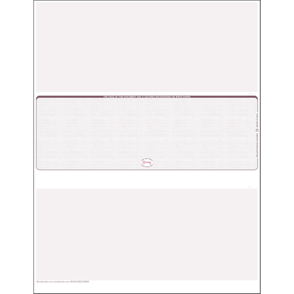 3000 Burgundy- Linen Laser Check Stock, (Check at Middle) Blank Laser Checks, Laser Check, Bank Checks, Business Checks, or Personal Checks