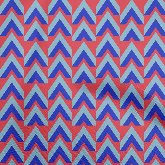 oneOone Velvet Red Fabric Geometric Sewing Craft Projects Fabric Prints By Yard 58 Inch Wide