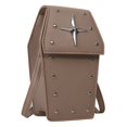 thumbnail image 2 of Retro Gothic Coffin Shape Purses Clutches Women Halloween Handbag Crossbody Bags, 2 of 9